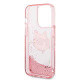 Karl Lagerfeld KLHCP14LLNCHCP iPhone 14 Pro 6,1" pink/pink hardcase Glitter Choupette Head