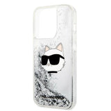 Karl Lagerfeld KLHCP14LLNHCCS iPhone 14 Pro 6.1" sølv/sølv hardcase Glitter Choupette Head