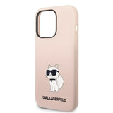 Karl Lagerfeld KLHCP14LSNCHBCP iPhone 14 Pro 6.1" hårdkasse pink/pink Silicone Choupette