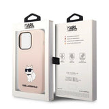Karl Lagerfeld KLHCP14LSNCHBCP iPhone 14 Pro 6.1" hårdkasse pink/pink Silicone Choupette