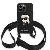 Karl Lagerfeld KLHCP14LSTKMK iPhone 14 Pro 6.1" sort/sort hardcase Monogram Ikonik Patch