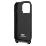 Karl Lagerfeld KLHCP14LSTMMK iPhone 14 Pro 6.1" hardcase sort/sort Monogram Plaque Logo Strap