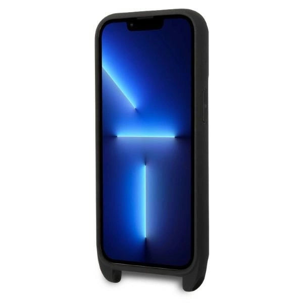 Karl Lagerfeld KLHCP14LSTMMK iPhone 14 Pro 6.1" hardcase sort/sort Monogram Plaque Logo Strap