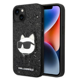 Karl Lagerfeld KLHCP14MG2CPK iPhone 14 Plus 6.7" sort/sort hardcase Glitter Choupette Patch