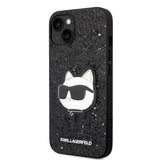 Karl Lagerfeld KLHCP14MG2CPK iPhone 14 Plus 6.7" sort/sort hardcase Glitter Choupette Patch