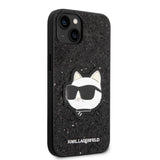Karl Lagerfeld KLHCP14MG2CPK iPhone 14 Plus 6.7" sort/sort hardcase Glitter Choupette Patch