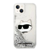 Karl Lagerfeld KLHCP14MLNHCCS iPhone 14 Plus 6.7" sølv/sølv hardcase Glitter Choupette Head