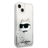 Karl Lagerfeld KLHCP14MLNHCCS iPhone 14 Plus 6.7" sølv/sølv hardcase Glitter Choupette Head