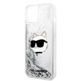 Karl Lagerfeld KLHCP14MLNHCCS iPhone 14 Plus 6.7" sølv/sølv hardcase Glitter Choupette Head
