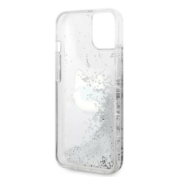 Karl Lagerfeld KLHCP14MLNHCCS iPhone 14 Plus 6.7" sølv/sølv hardcase Glitter Choupette Head