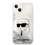 Karl Lagerfeld KLHCP14MLNKHCH iPhone 14 Plus 6.7" sølv/sølv hardcase Glitter Karl Head
