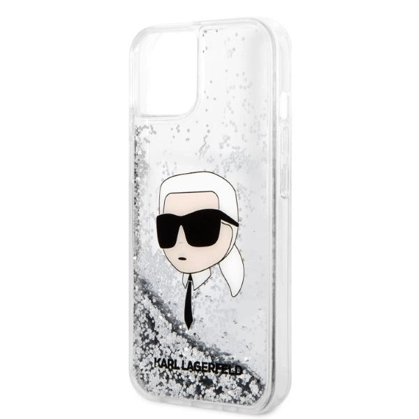 Karl Lagerfeld KLHCP14MLNKHCH iPhone 14 Plus 6.7" sølv/sølv hardcase Glitter Karl Head
