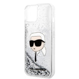 Karl Lagerfeld KLHCP14MLNKHCH iPhone 14 Plus 6.7" sølv/sølv hardcase Glitter Karl Head