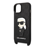Karl Lagerfeld KLHCP14SSTKMK iPhone 14 6.1" sort/sort hardcase Monogram Ikonik Patch