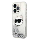 Karl Lagerfeld KLHCP14XLNHCS iPhone 14 Pro Max 6,7" sølv/sølv hardcase Glitter Choupette Head