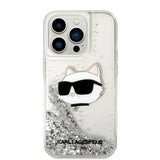 Karl Lagerfeld KLHCP14XLNHCS iPhone 14 Pro Max 6,7" sølv/sølv hardcase Glitter Choupette Head