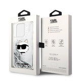 Karl Lagerfeld KLHCP14XLNHCS iPhone 14 Pro Max 6,7" sølv/sølv hardcase Glitter Choupette Head