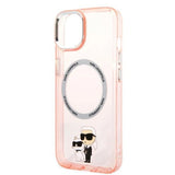 Karl Lagerfeld KLHMP14MHNKCIP iPhone 14 Plus 6.7" Hardcase pink/pink Iconic Karl og Choupette Magsafe
