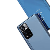 Clear View Case cover til Realme C33 flip cover sort
