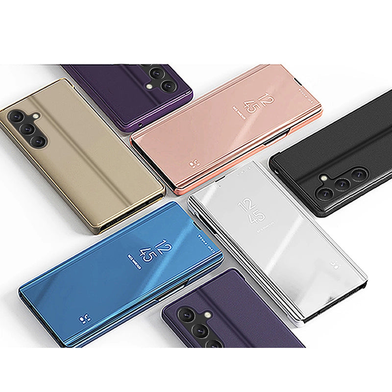 Clear View Case cover til Samsung Galaxy A54 5G flip cover sort