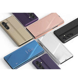 Clear View Case cover til Samsung Galaxy A54 5G flip cover sort