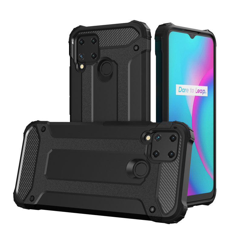 Hybrid Armor case til Realme 10 5G / Realme 9i 5G pansrede hybrid case sort