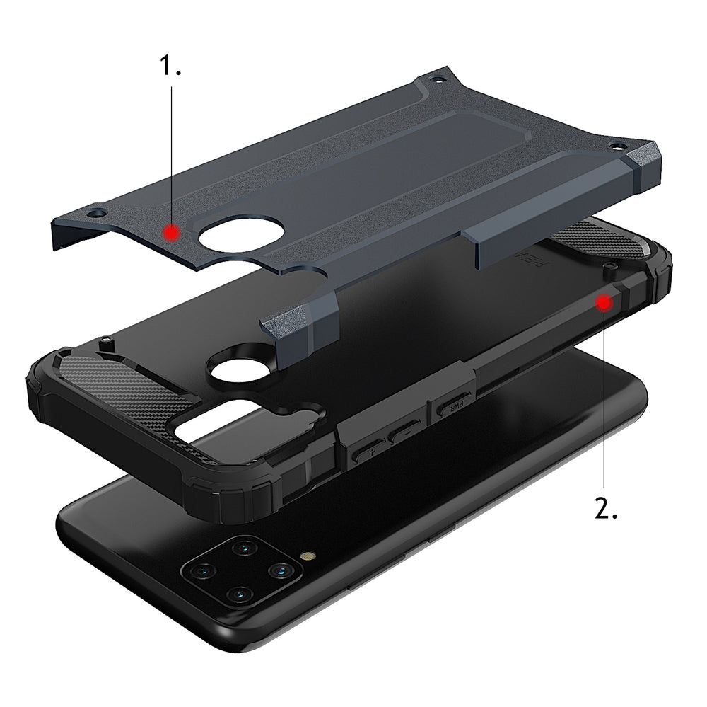 Hybrid Armor case til Realme 10 5G / Realme 9i 5G pansrede hybrid case sort