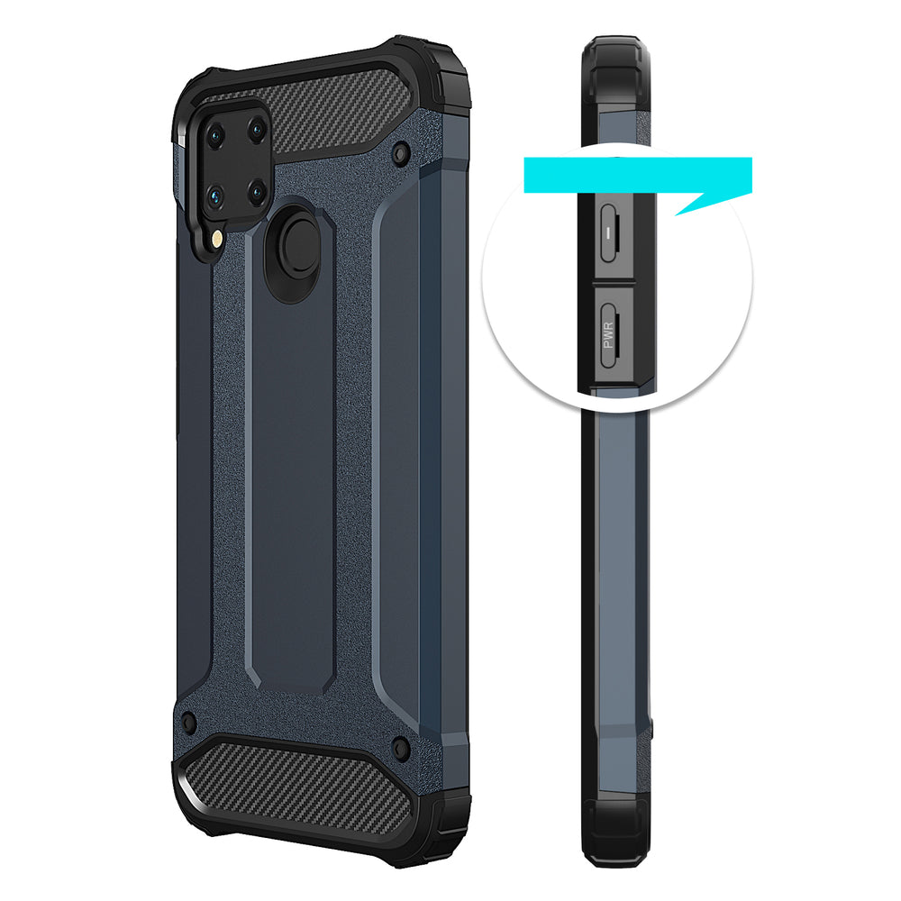 Hybrid Armor case til Realme 10 5G / Realme 9i 5G pansrede hybrid case sort