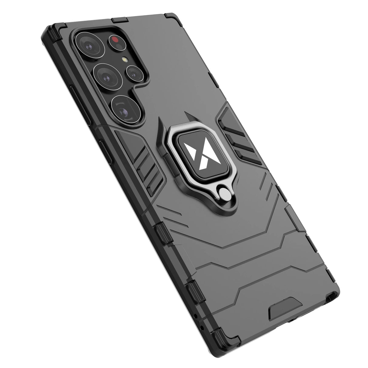Wozinsky Ring Armor case til Samsung Galaxy S23 Ultra pansret cover magnetisk holder ring sort