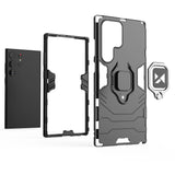 Wozinsky Ring Armor case til Samsung Galaxy S23 Ultra pansret cover magnetisk holder ring sort