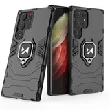 Wozinsky Ring Armor case til Samsung Galaxy S23 Ultra pansret cover magnetisk holder ring sort