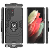 Wozinsky Ring Armor case til Samsung Galaxy S23 Ultra pansret cover magnetisk holder ring sort