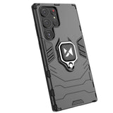 Wozinsky Ring Armor case til Samsung Galaxy S23 Ultra pansret cover magnetisk holder ring sort
