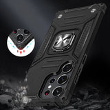 Wozinsky Ring Armor case til Samsung Galaxy S23 Ultra pansret cover magnetisk holder ring sort