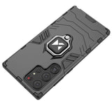 Wozinsky Ring Armor case til Samsung Galaxy S23 Ultra pansret cover magnetisk holder ring sort