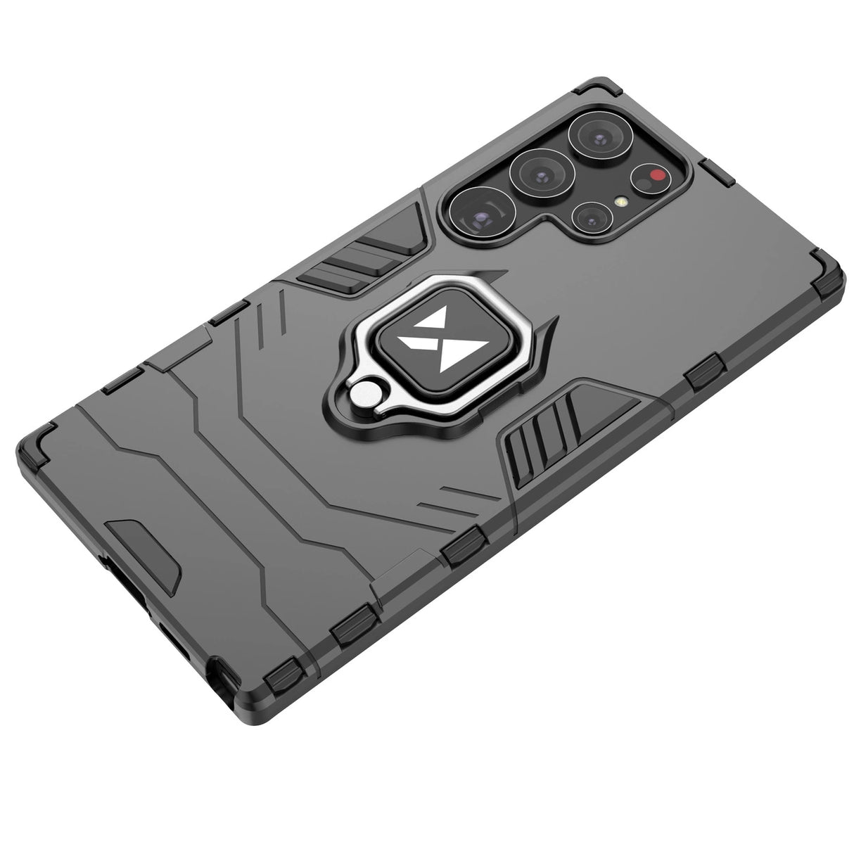 Wozinsky Ring Armor case til Samsung Galaxy S23 Ultra pansret cover magnetisk holder ring sort