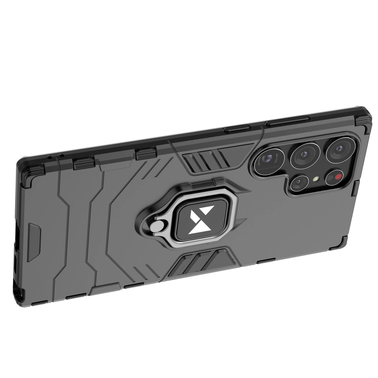 Wozinsky Ring Armor case til Samsung Galaxy S23 Ultra pansret cover magnetisk holder ring sort