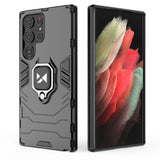 Wozinsky Ring Armor case til Samsung Galaxy S23 Ultra pansret cover magnetisk holder ring sort