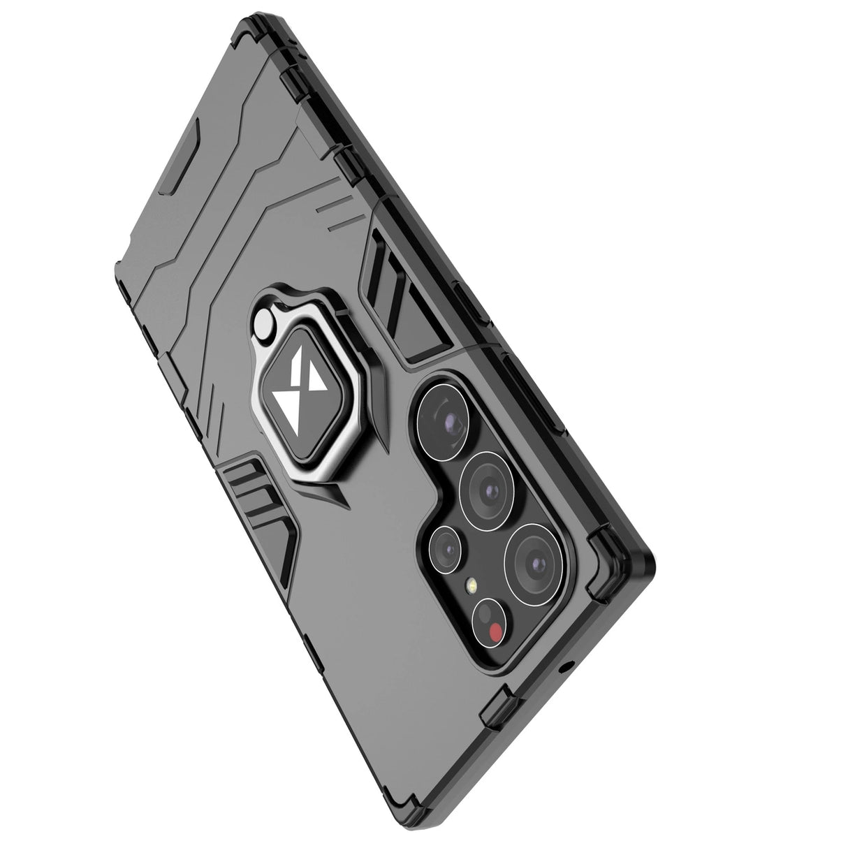 Wozinsky Ring Armor case til Samsung Galaxy S23 Ultra pansret cover magnetisk holder ring sort