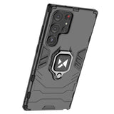 Wozinsky Ring Armor case til Samsung Galaxy S23 Ultra pansret cover magnetisk holder ring sort
