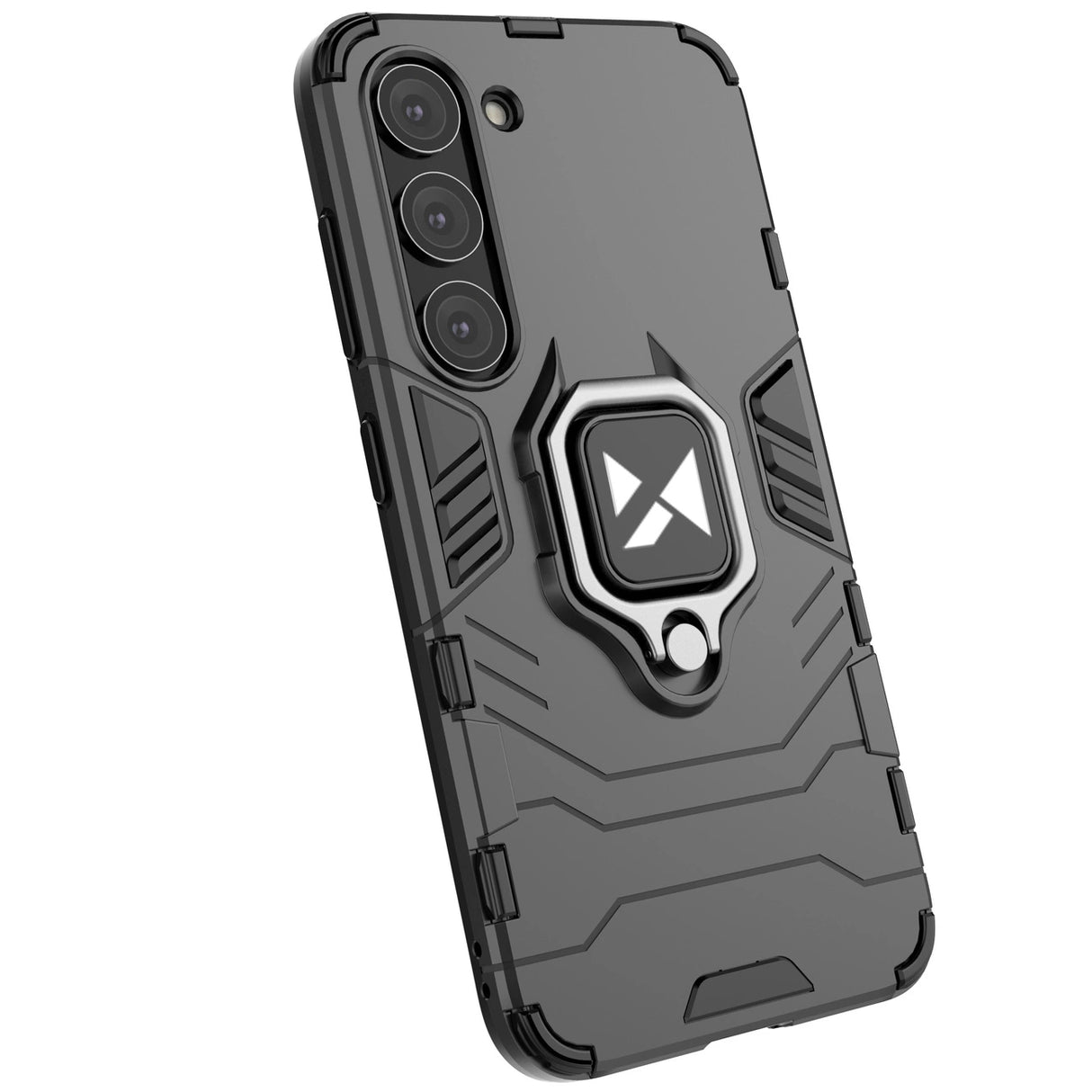 Wozinsky Ring Armor case til Samsung Galaxy S23+ pansret cover magnetisk holder ring sort