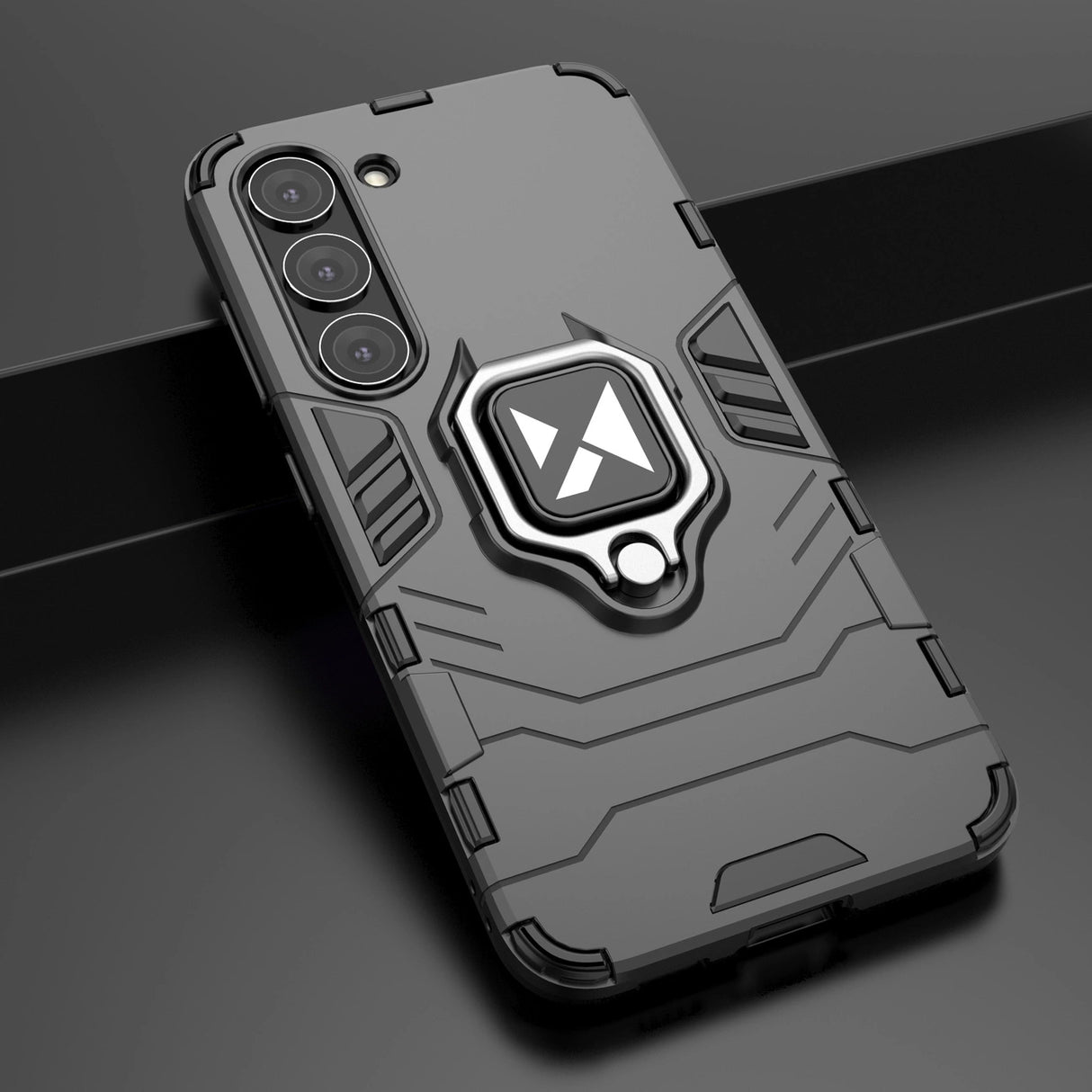 Wozinsky Ring Armor case til Samsung Galaxy S23+ pansret cover magnetisk holder ring sort