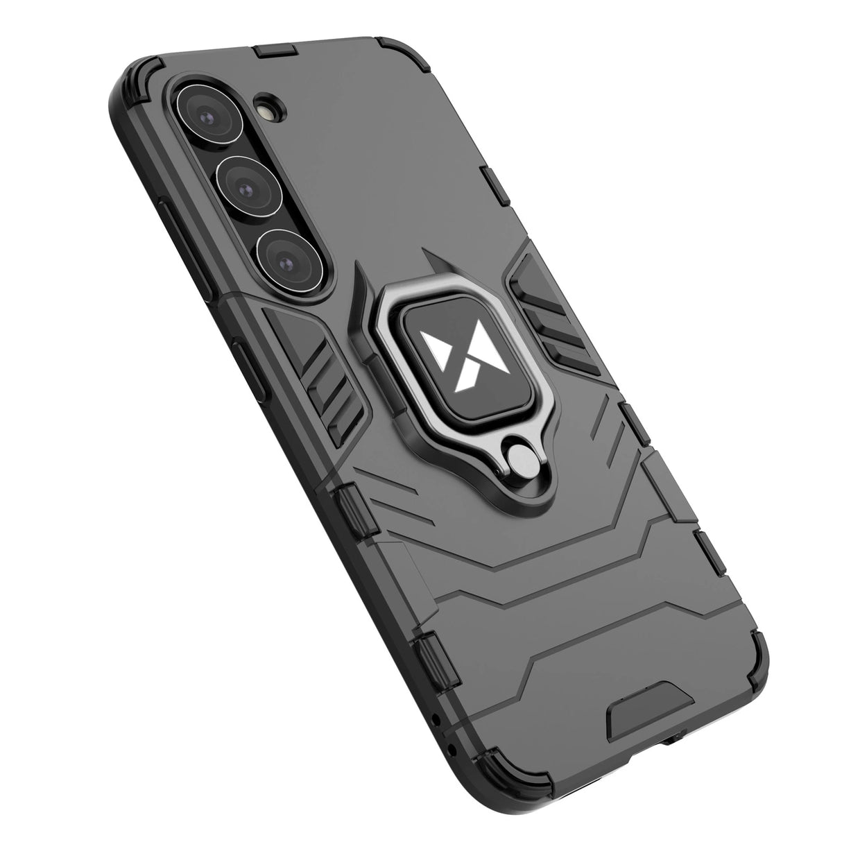 Wozinsky Ring Armor case til Samsung Galaxy S23+ pansret cover magnetisk holder ring sort