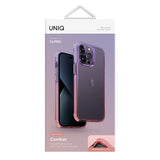 Uniq Combat Duo fodtøj til iPhone 14 Pro - lilla og pink