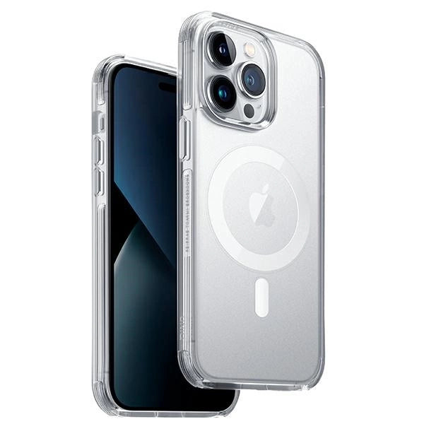 Uniq Combat Magclick opladningsfoder til iPhone 14 Pro Max - gennemsigtigt
