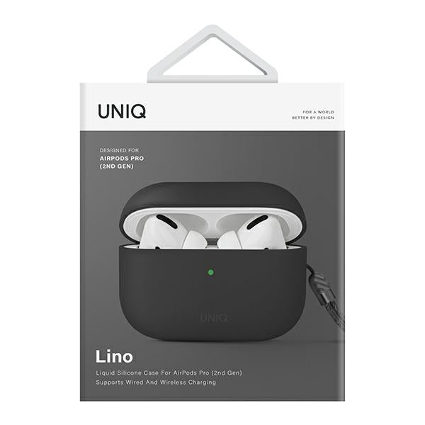 Uniq-hylster til Lino AirPods Pro 2 gen Silicone grå/ash grå
