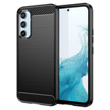 Carbon Case til Samsung Galaxy A54 5G fleksibelt silikone carbon cover sort