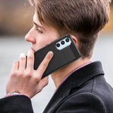 Carbon Case til Samsung Galaxy A54 5G fleksibelt silikone carbon cover sort