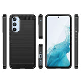 Carbon Case til Samsung Galaxy A54 5G fleksibelt silikone carbon cover sort