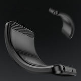 Carbon Case til Motorola Moto G62 5G fleksibelt silikone carbon cover sort